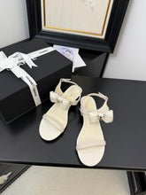 FLAT SANDALS 5 MM IN WHITE CREAM CALFSKIN